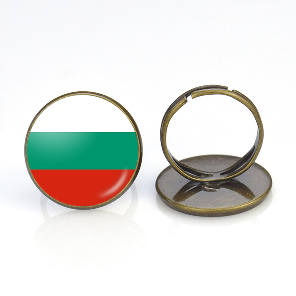 Bulgaria Flag Designed Rings