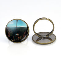 Thumbnail for Beautiful Scenary Through Helicopter Cockpit Designed Rings