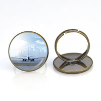 Thumbnail for Boeing 737 & City View Behind Designed Rings