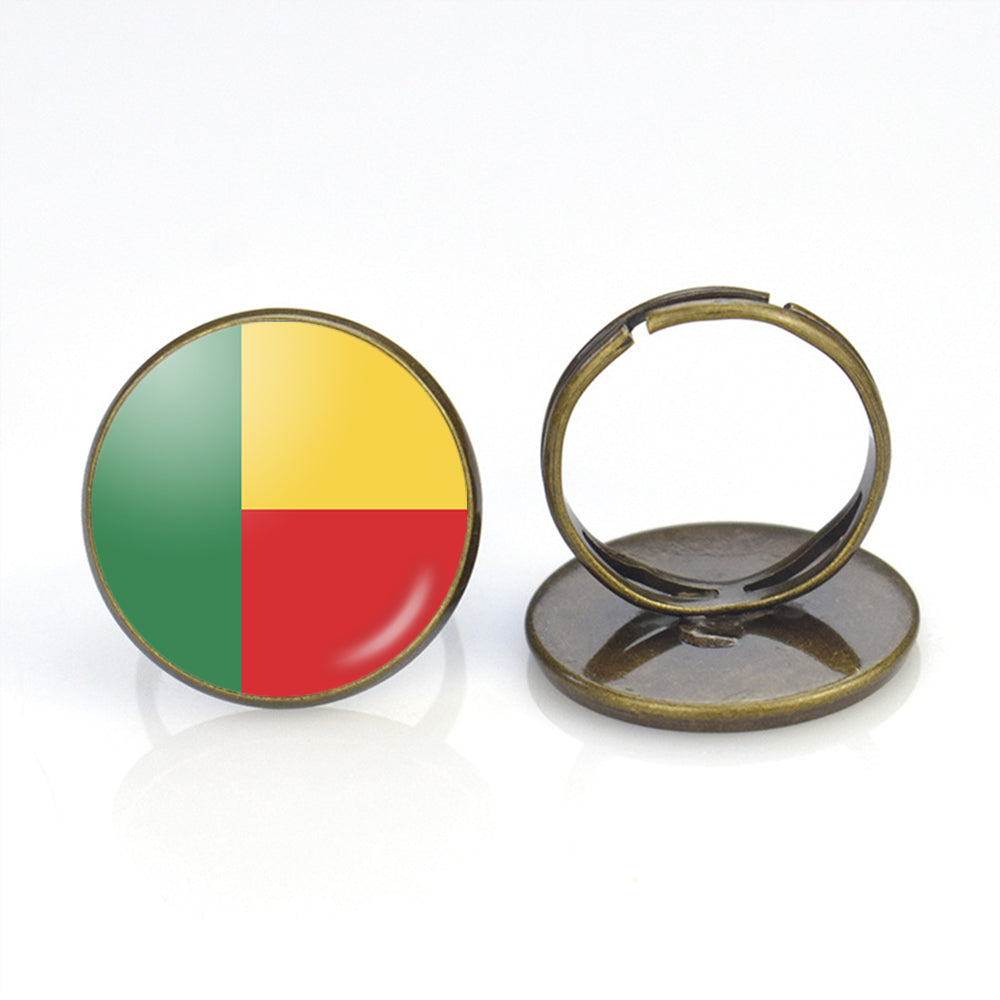 Benin Flag Designed Rings