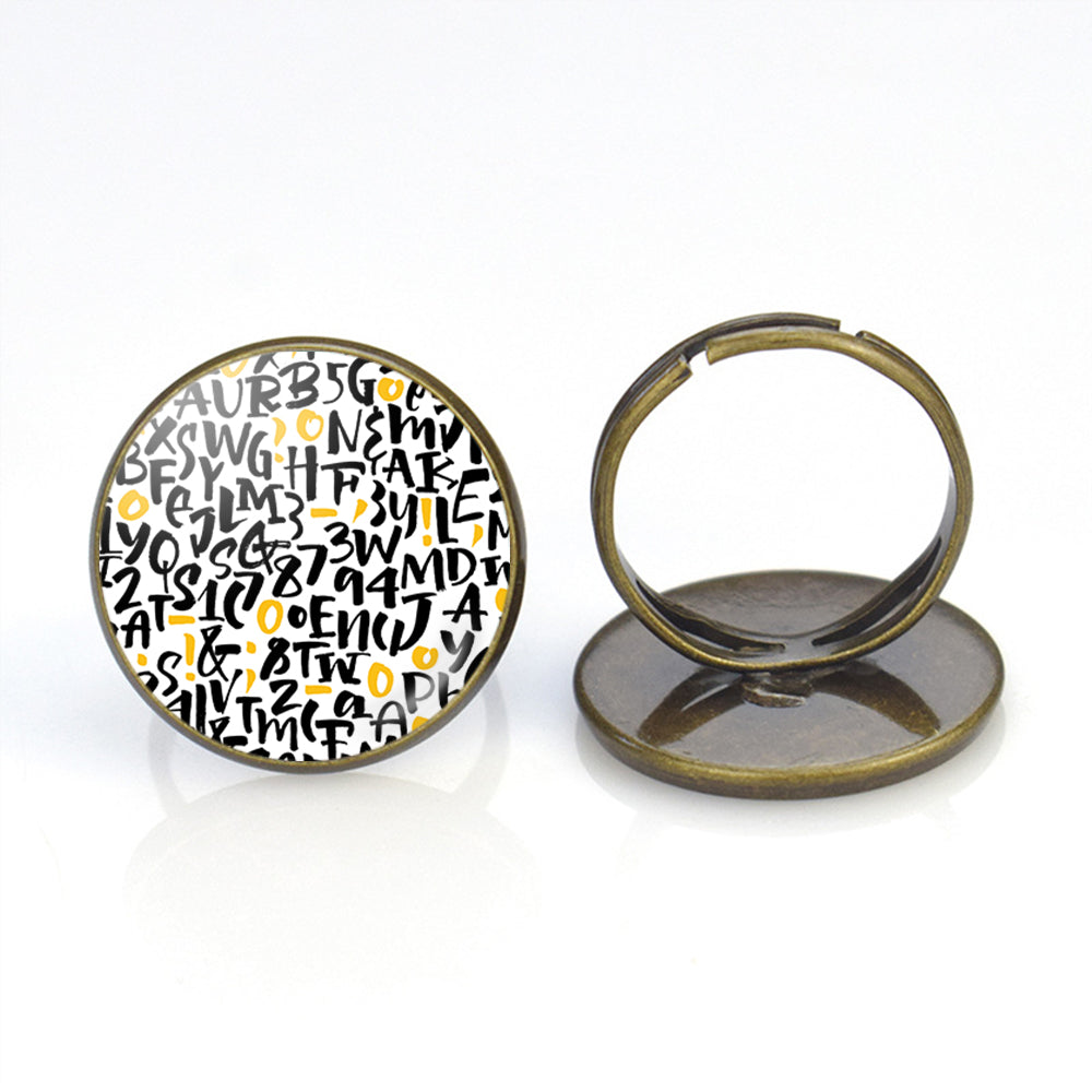 Mixed Letters Designed Rings