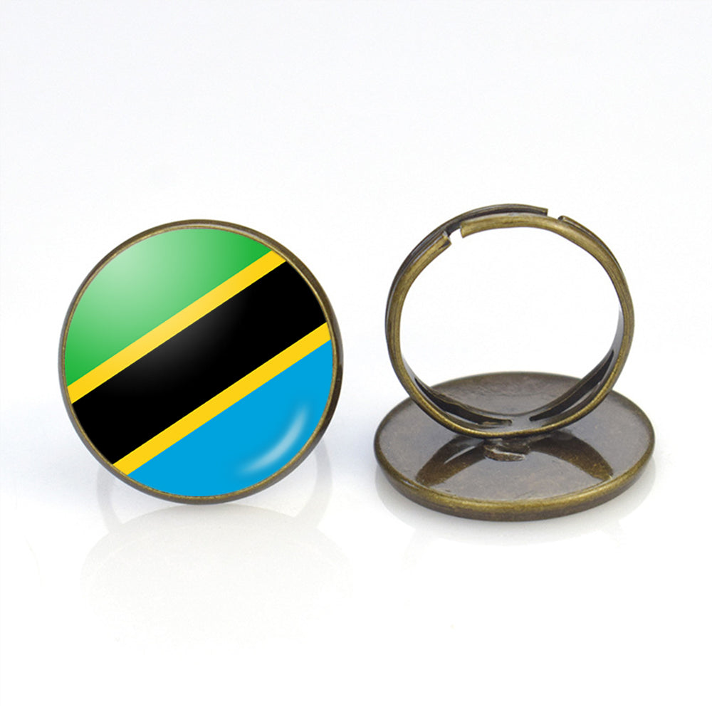 Tanzania Flag Designed Rings