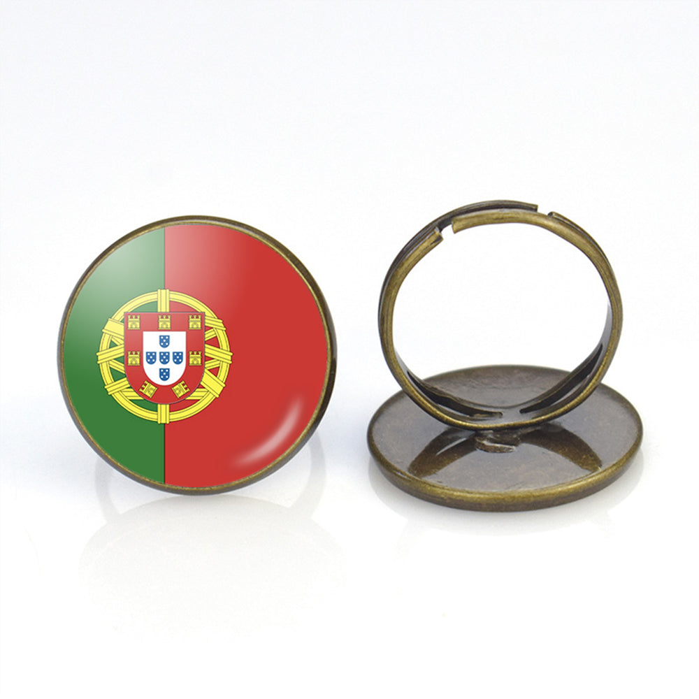 Portugal Flag Designed Rings