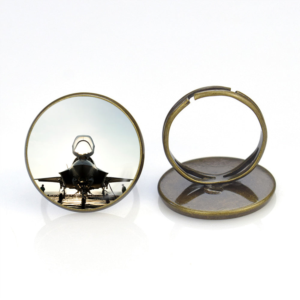 Fighter Jet 35 Designed Rings