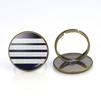 Thumbnail for Pilot Epaulettes (Silver) 4 Lines Designed Rings