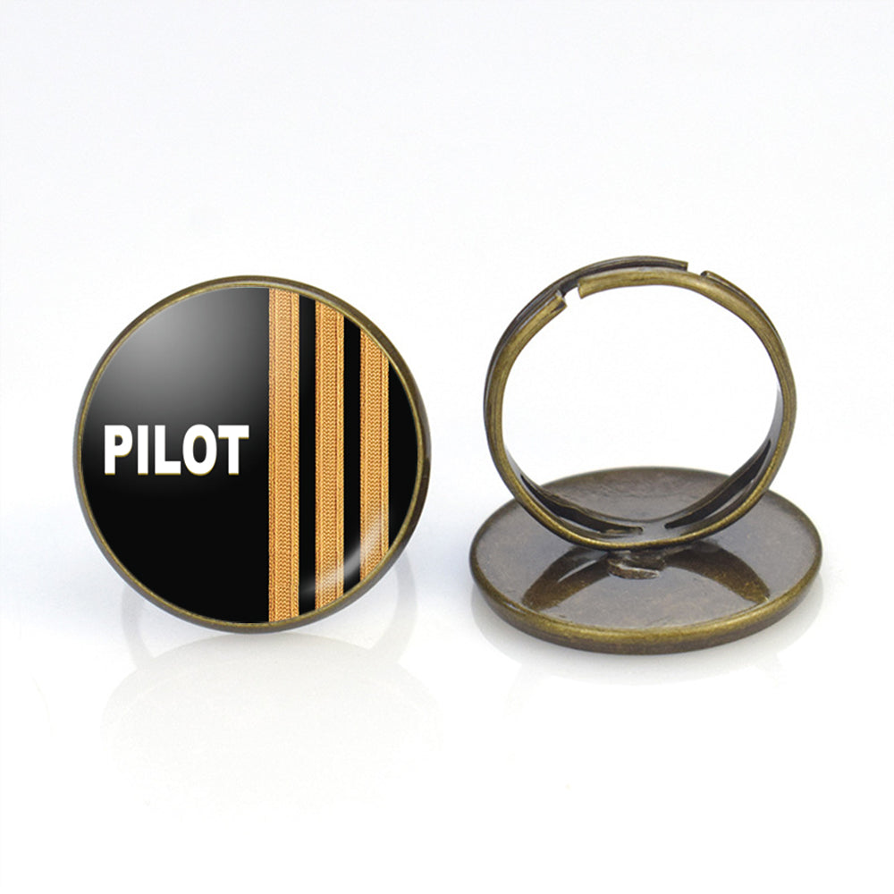 PILOT & Epaulettes 3 Lines Designed Rings