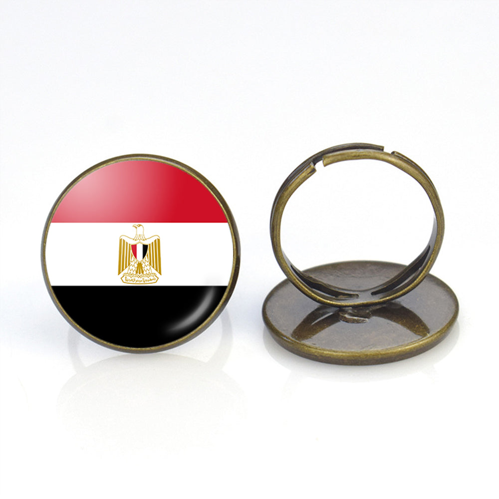 Egypt Flag Designed Rings