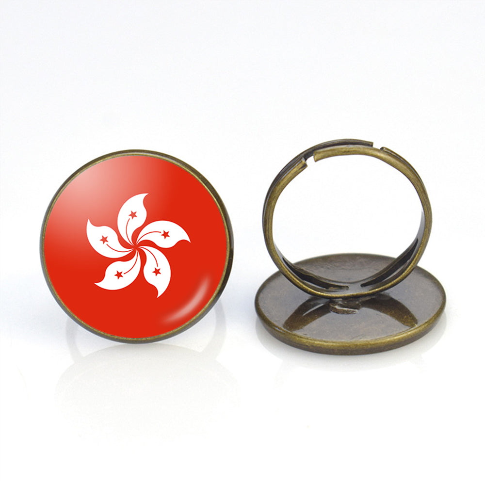 Hong Kong Flag Designed Rings