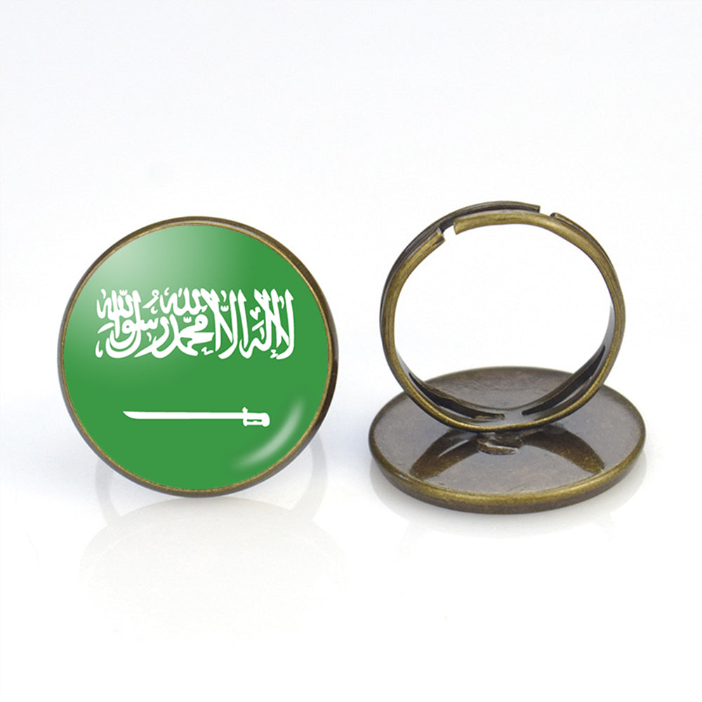 Saudi Arabia Flag Designed Rings