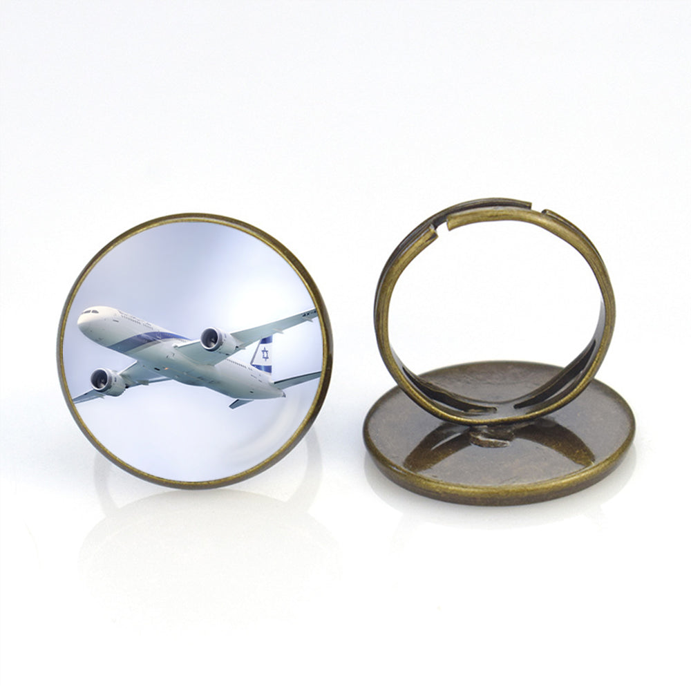 Close up to Israel Airways (El-al) Boeing 787 Designed Rings