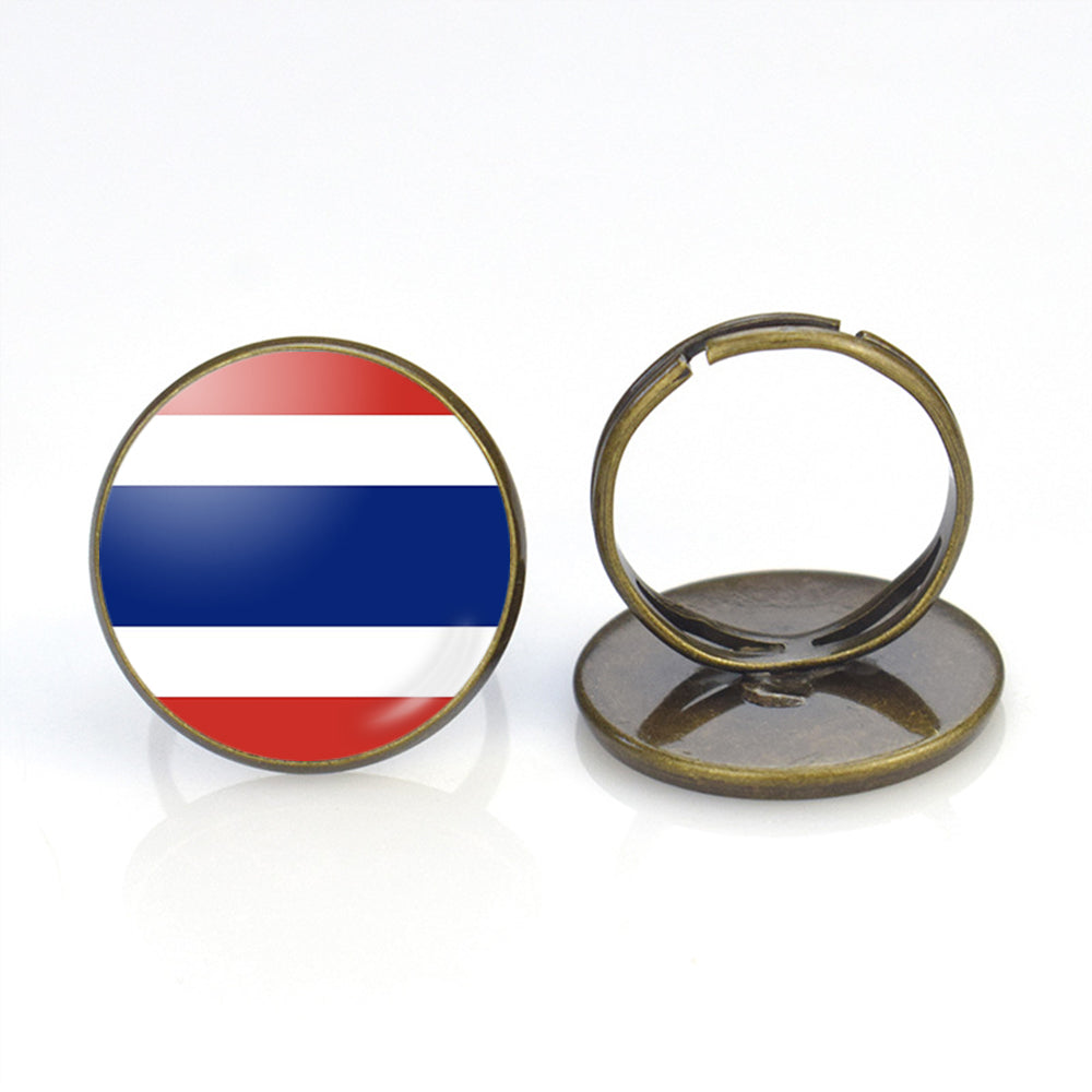 Thailand Flag Designed Rings