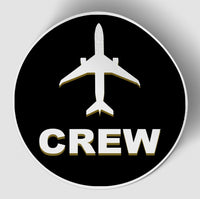 Thumbnail for Crew & Circle (Black) Designed Stickers