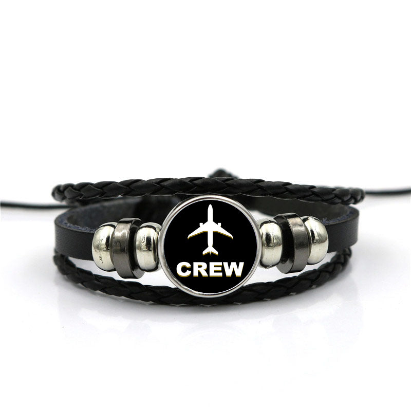 Crew & Circle Designed Leather Bracelets