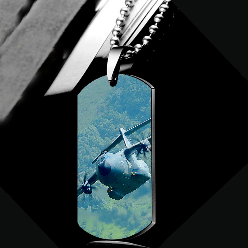 Cruising Airbus A400M Designed Metal Necklaces