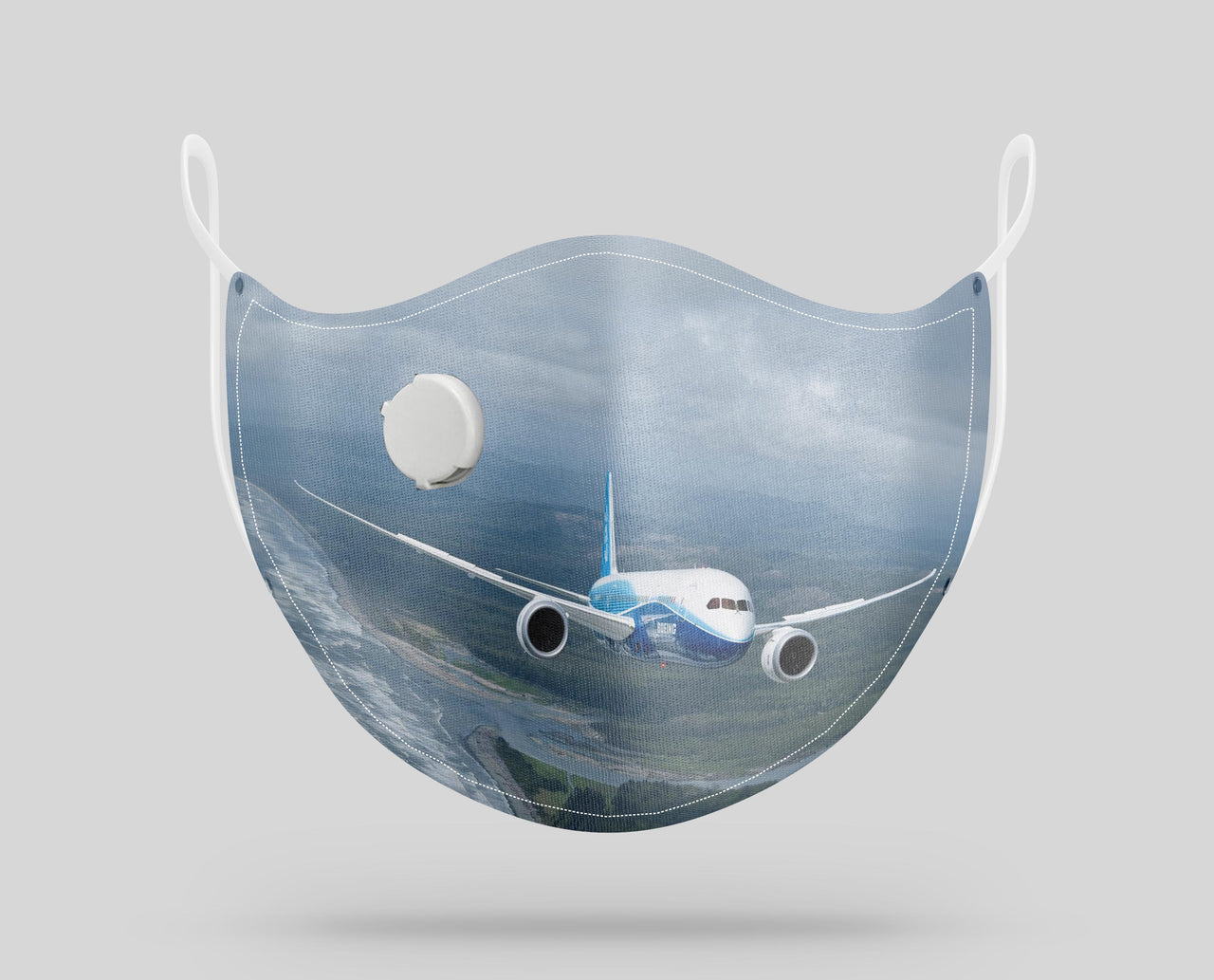 Cruising Boeing 787 Designed Face Masks