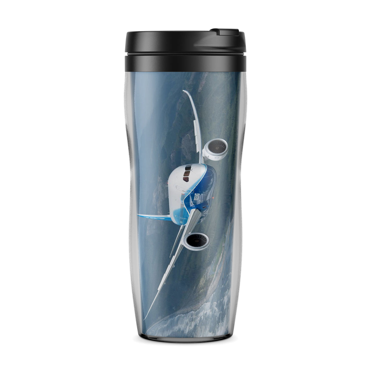 Cruising Boeing 787 Designed Travel Mugs