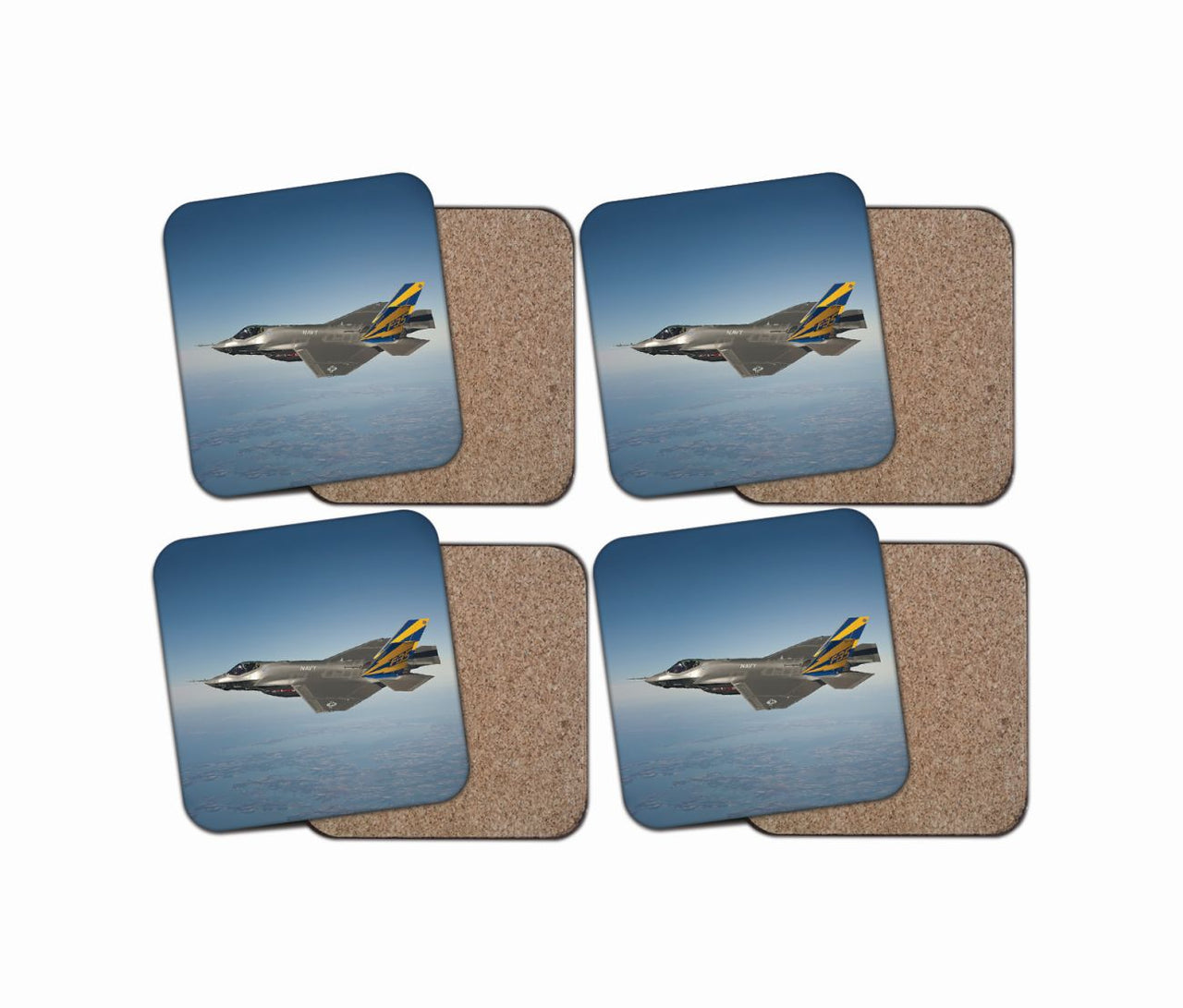 Cruising Fighting Falcon F35 Designed Coasters