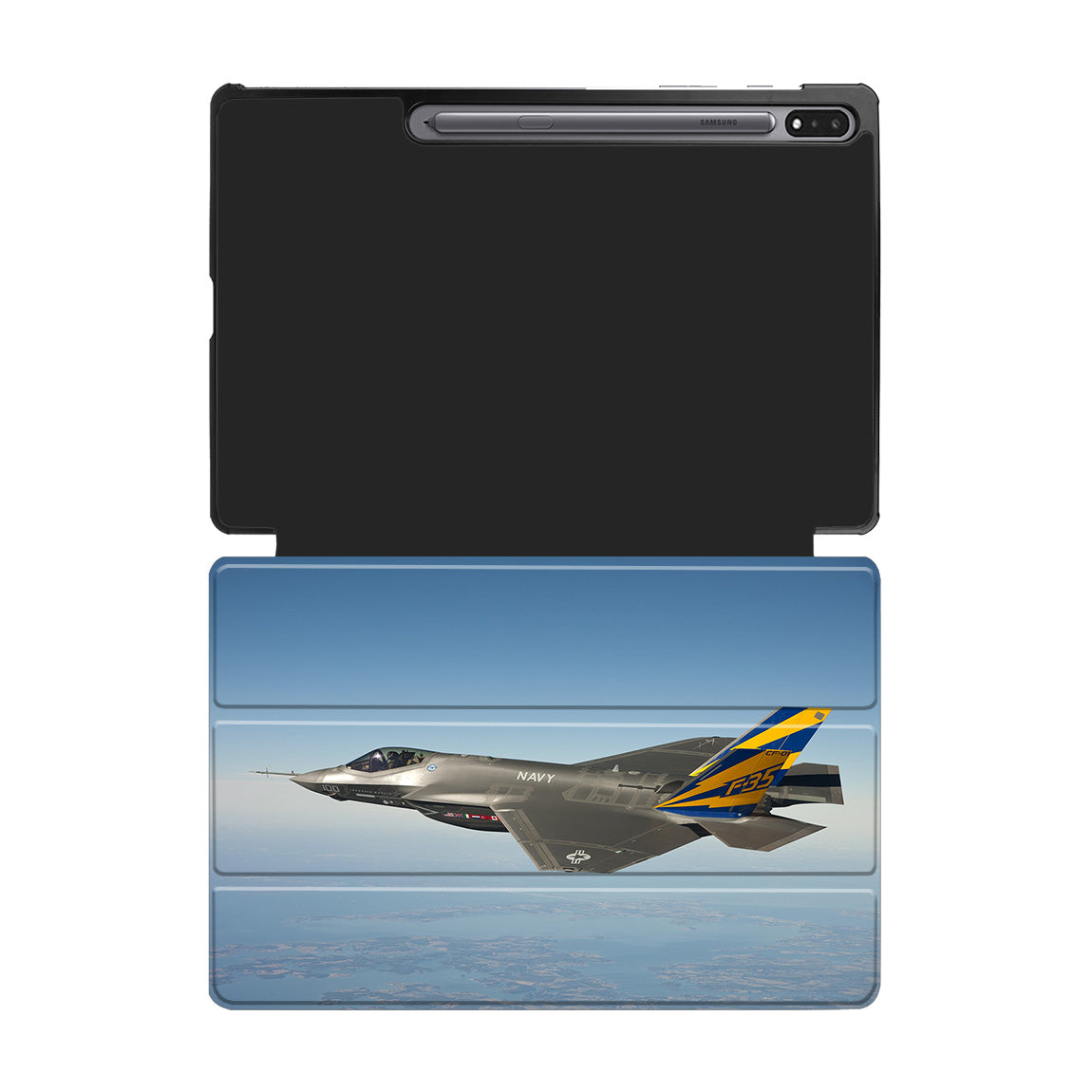 Cruising Fighting Falcon F35 Designed Samsung Tablet Cases