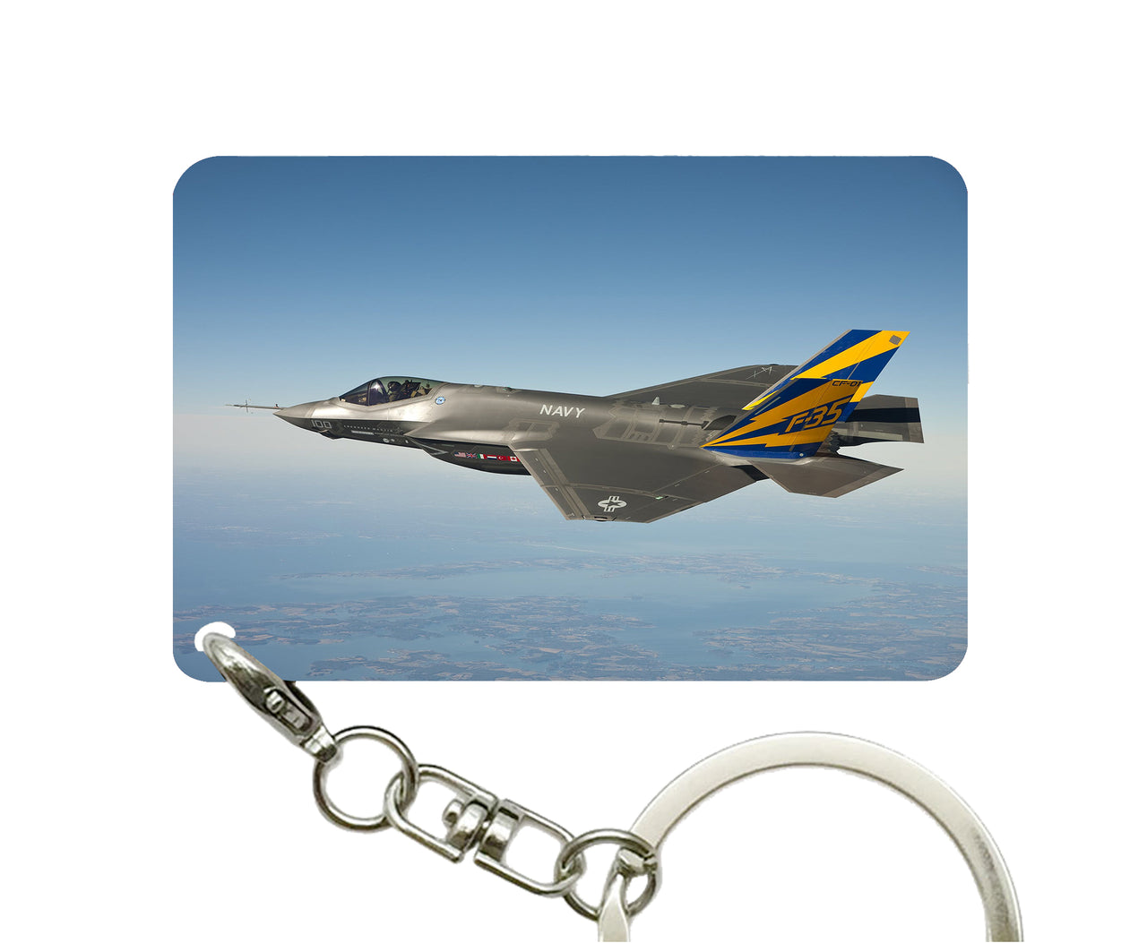 Cruising Fighter Jet 35 Designed Key Chains