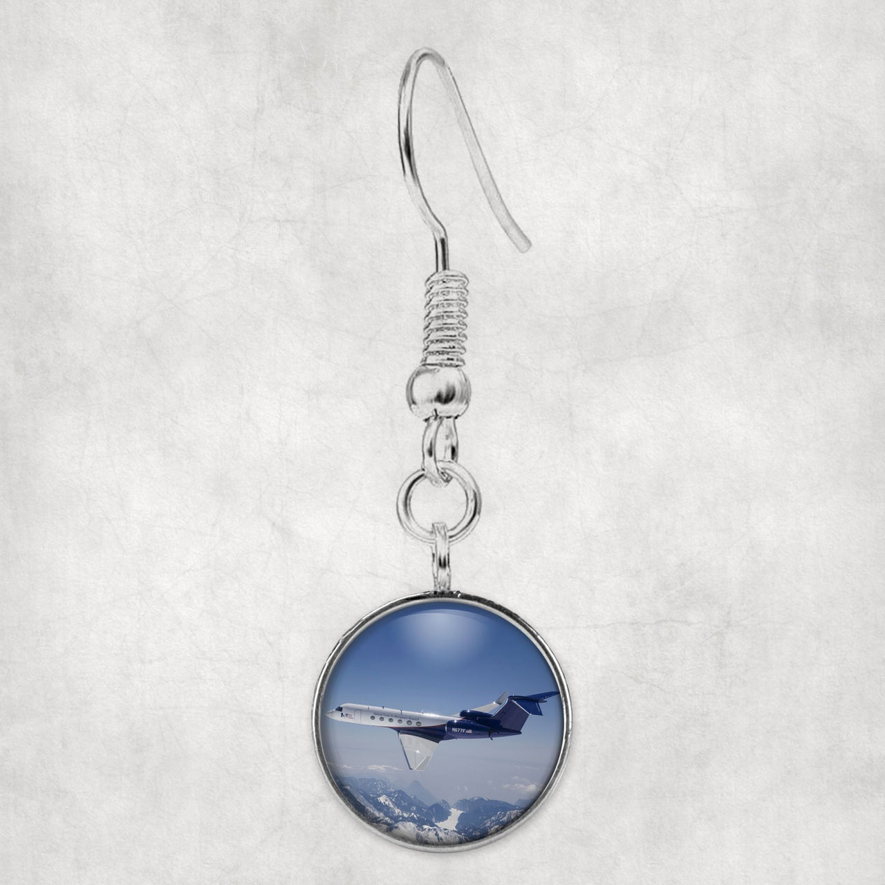 Cruising Gulfstream Jet Designed Earrings