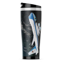 Thumbnail for Cruising United States of America Boeing 747 Designed Travel Mugs