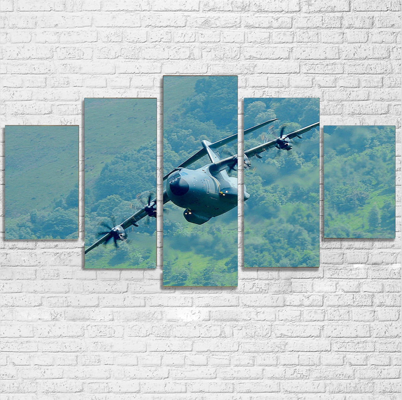 Cruising Airbus A400M Printed Multiple Canvas Poster Aviation Shop 