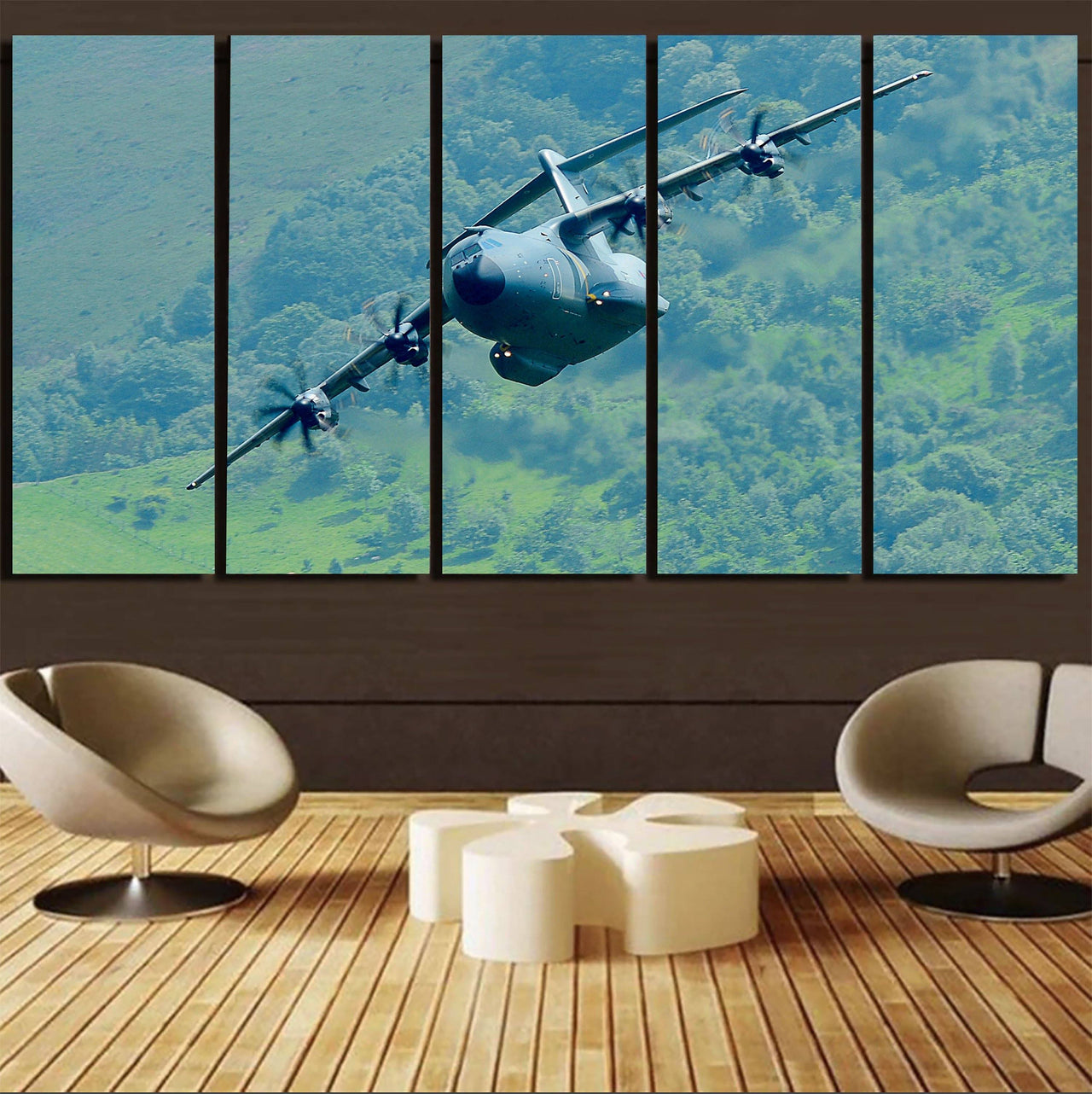 Cruising Airbus A400M Printed Canvas Prints (5 Pieces) Aviation Shop 