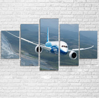 Thumbnail for Cruising Boeing 787 Printed Multiple Canvas Poster Aviation Shop 
