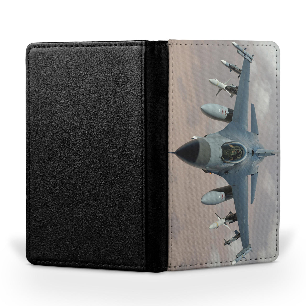 Cruising Fighting Falcon F16 Printed Passport & Travel Cases