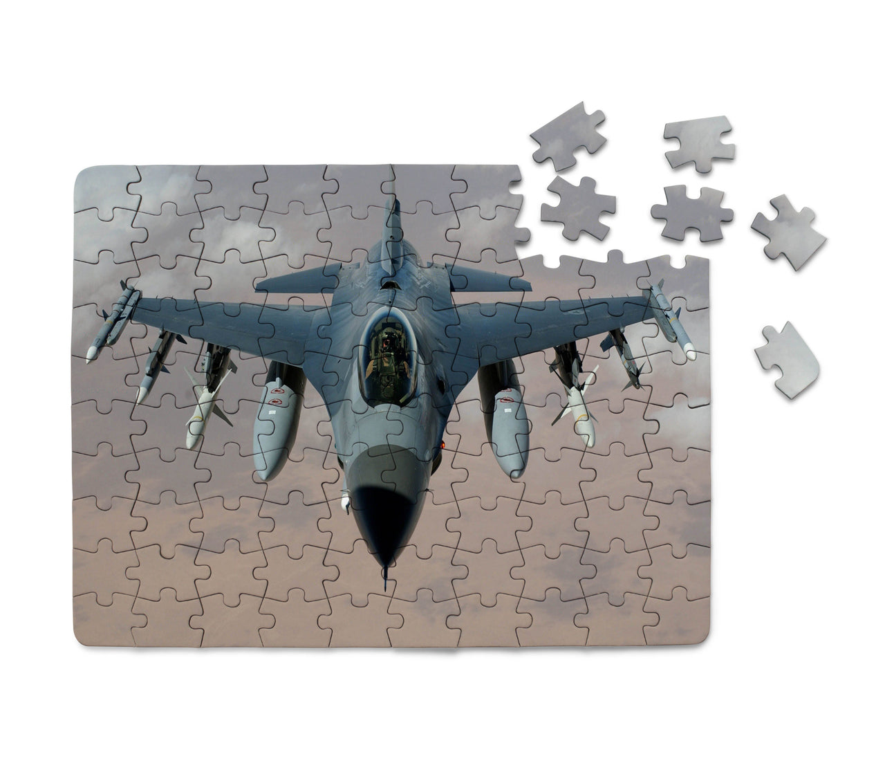 Cruising Fighting Falcon F16 Printed Puzzles Aviation Shop 
