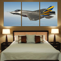 Thumbnail for Cruising Fighting Falcon F35 Printed Canvas Posters (3 Pieces) Aviation Shop 