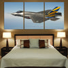 Cruising Fighting Falcon F35 Printed Canvas Posters (3 Pieces) Aviation Shop 