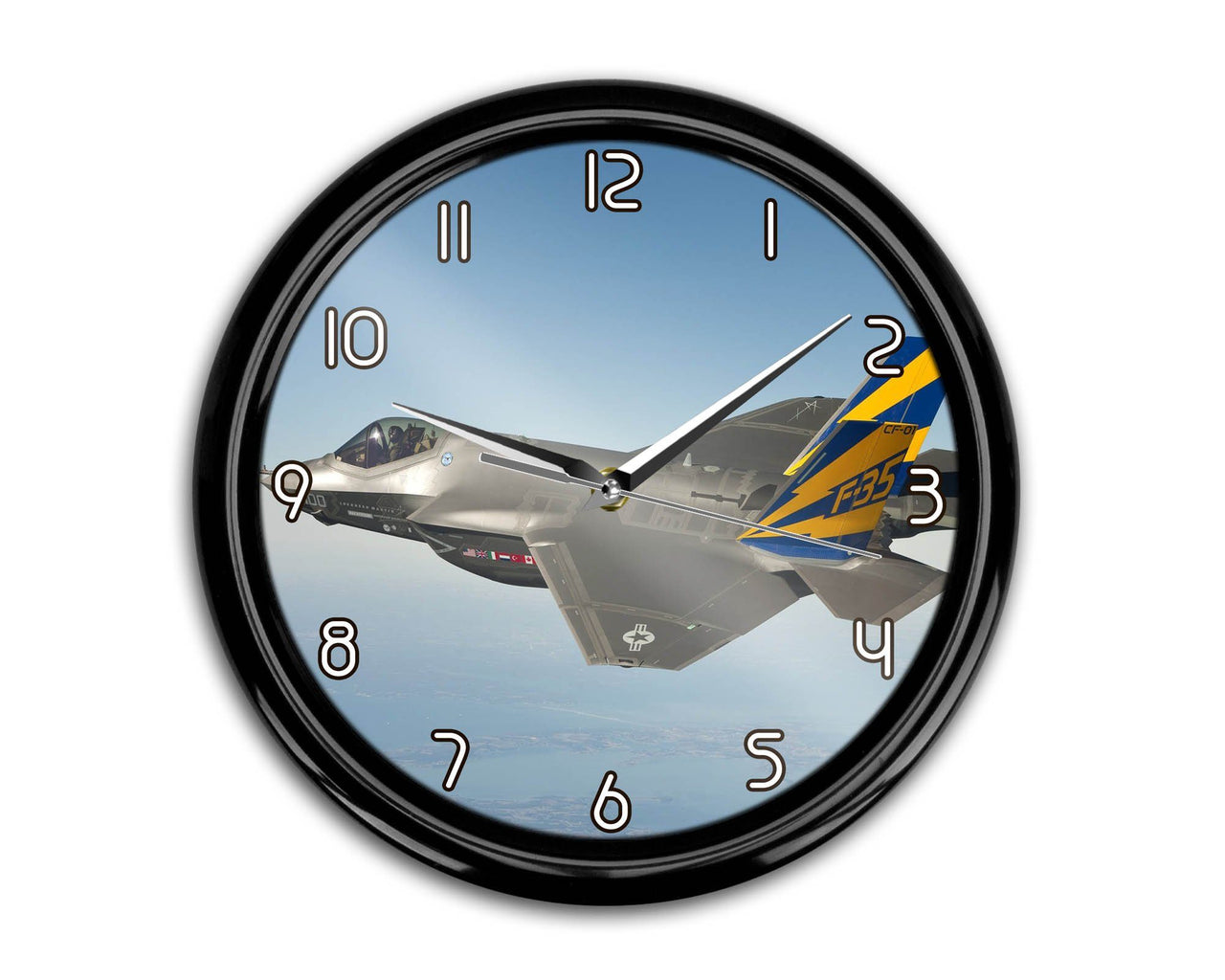Cruising Fighting Falcon F35 Printed Wall Clocks Aviation Shop 