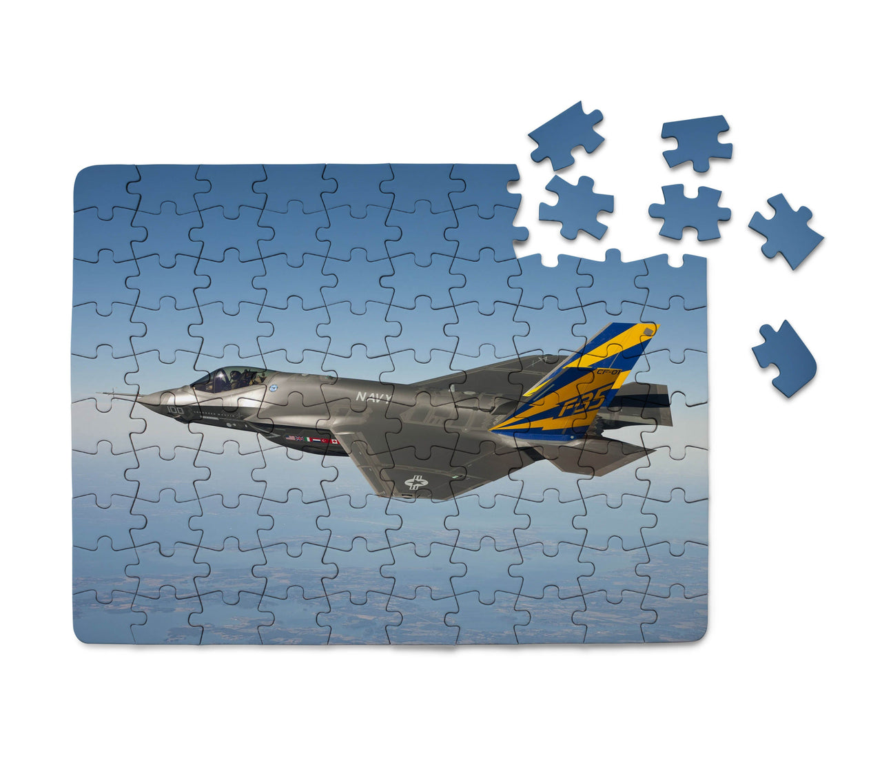 Cruising Fighting Falcon F35 Printed Puzzles Aviation Shop 