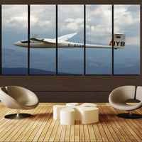 Thumbnail for Cruising Glider Printed Canvas Prints (5 Pieces) Aviation Shop 
