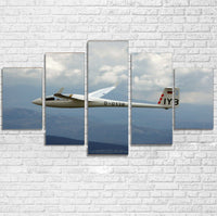 Thumbnail for Cruising Glider Printed Multiple Canvas Poster Aviation Shop 