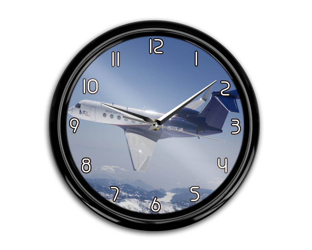 Cruising Gulfstream Jet Printed Wall Clocks Aviation Shop 