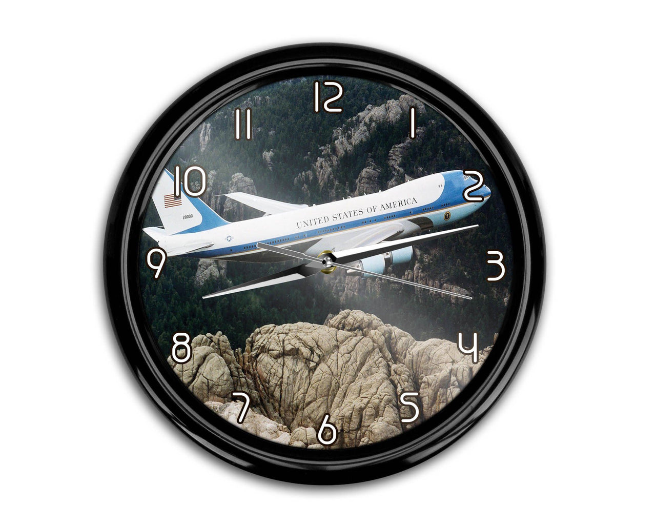 Cruising United States of America Boeing 747 Printed Wall Clocks Aviation Shop 