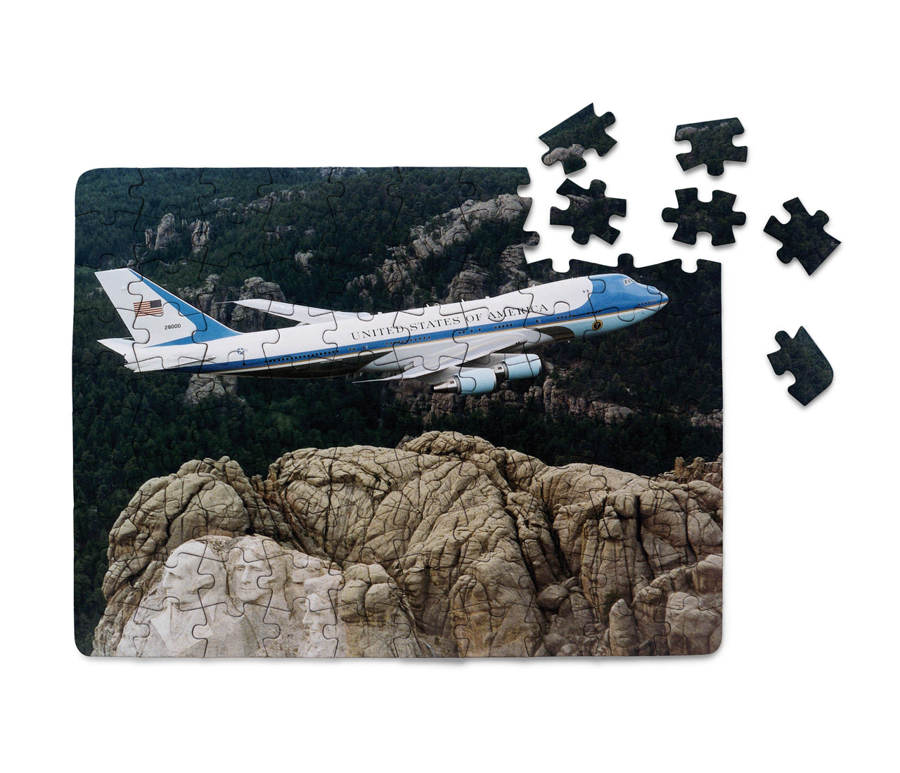 Cruising United States of America Boeing 747 Printed Puzzles Aviation Shop 