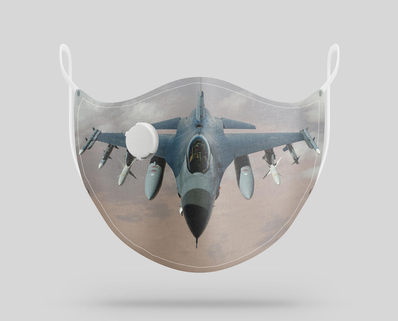 Crusing Fighting Falcon F16 Designed Face Masks