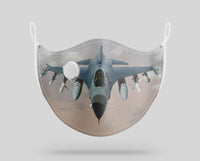 Thumbnail for Crusing Fighter Jet 16 Designed Face Masks