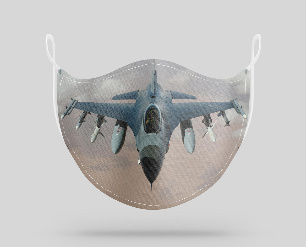 Crusing Fighting Falcon F16 Designed Face Masks