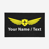 Thumbnail for Customizable Name/Text & Badge (2) Designed Door Mats