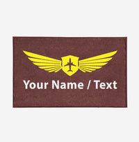 Thumbnail for Customizable Name/Text & Badge (2) Designed Door Mats