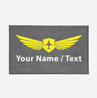 Thumbnail for Customizable Name/Text & Badge (2) Designed Door Mats