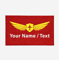 Thumbnail for Customizable Name/Text & Badge (2) Designed Door Mats