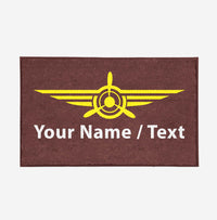 Thumbnail for Customizable Name/Text & Badge (3) Designed Door Mats