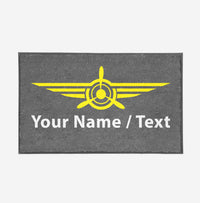Thumbnail for Customizable Name/Text & Badge (3) Designed Door Mats