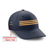 Thumbnail for Customizable Name & Pilot Epaulette (3 Lines) Embroidered Hats