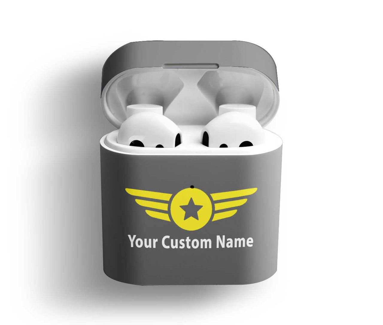 Custom Name (Badge 4) Designed AirPods Cases
